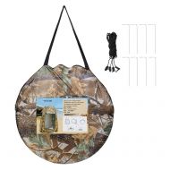 ATYMD Outdoor Changing Room Pop Up Tent Portable Waterproof Camping Beach Shower Room Foldable with Bag Camouflage