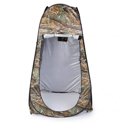  ATYMD Outdoor Changing Room Pop Up Tent Portable Waterproof Camping Beach Shower Room Foldable with Bag Camouflage