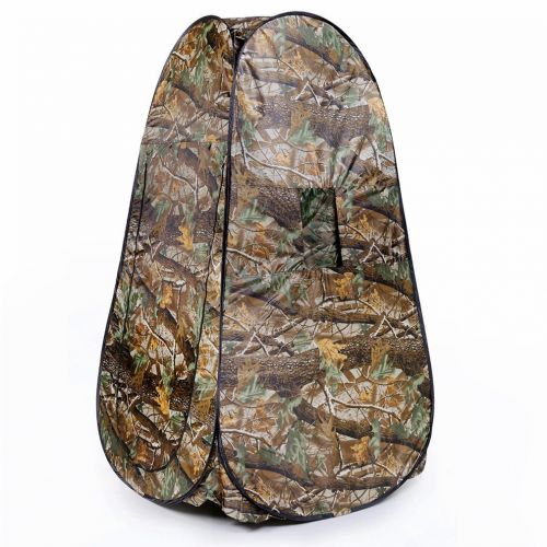  ATYMD Outdoor Changing Room Pop Up Tent Portable Waterproof Camping Beach Shower Room Foldable with Bag Camouflage