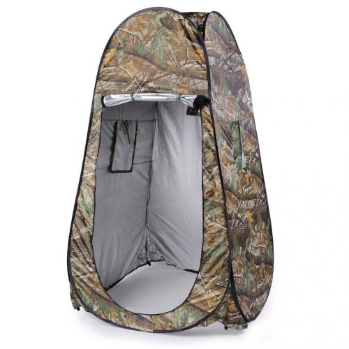  ATYMD Outdoor Changing Room Pop Up Tent Portable Waterproof Camping Beach Shower Room Foldable with Bag Camouflage