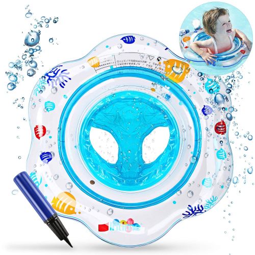  ATYMD Baby Swimming Float Inflatable with Double Airbag Swim Float Swimming Ring Pool Swim Training Aid for Infant Toddlers Kids of 3-48 Months