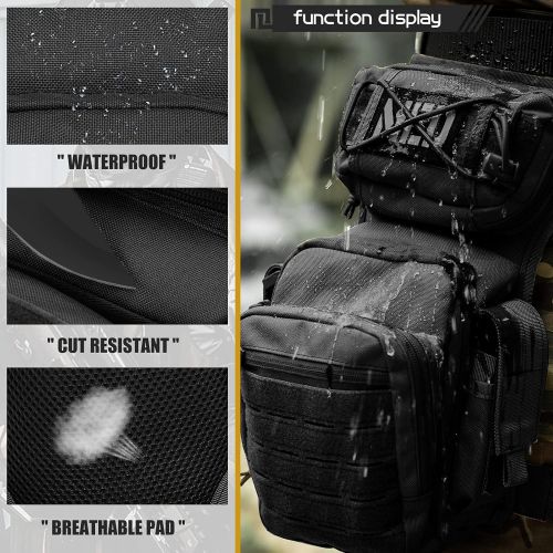  ATZB Drop Leg Bag for Men Women Military Tactical Thigh Pack Pouch Multifunctional Tactical Package Outdoor Hiking Thigh Bag