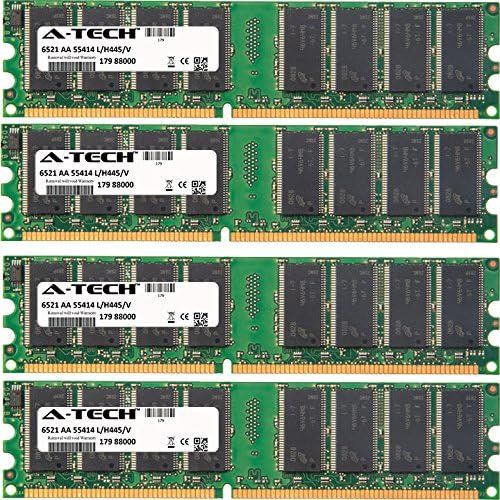  A-Tech Components 4GB KIT (4 x 1GB) For HP-Compaq Media Center M Series m1050y m1070n m1072n m1075 m1075.uk m1080 m1080.fr m1080.uk m1080n m1082n m1090 m1090.uk m1090n m1095c m1095c-b m1150 m1150.fr