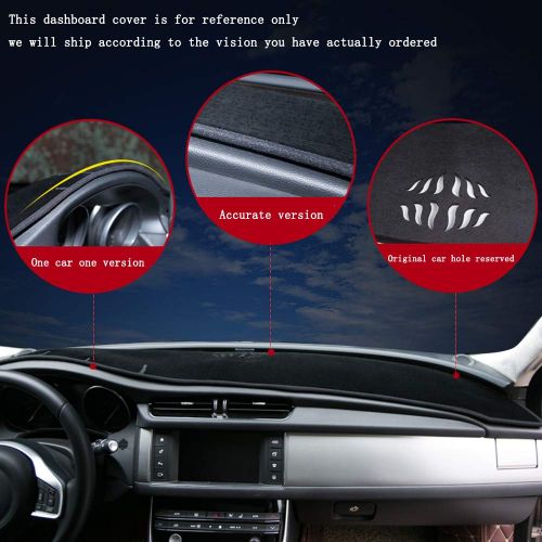  AUCD Car Dashboard Cover Dash Mat Dash Board Pad Carpet Dashmat Anti-UV for Mitsubishi ASX RVR Outlander Sport 2011-2017 2018