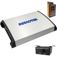 Audiotek AT3500S 2 Channel Stereo Car Amplifier - 3500 Watts, 2 Ohm Stable, LED Indicator, Full Range, Bass Knob Included, Great for Speakers and Subwoofers with Phone Holder Bundl