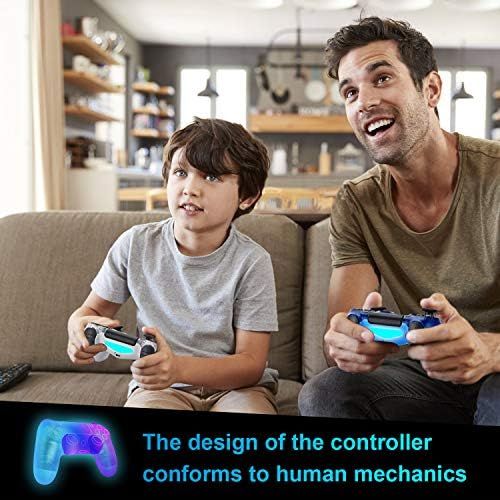  AUGEX Remote Compatible for P-4 Controller, Wireless Controller Work with P-4,with Stereo Headset Jack/Touch Pad Control,Compatible with P-4/Slim/Pro Console (EWhite)