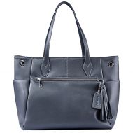 Tote Bag AUGSOPA Women`s Fashion Business Jet Set Travel Durable Functional PU Synthetic Leather Large Roomy Carryall with Zipper Closure Trolley Luggage Sleeve 13 Laptop Compartme