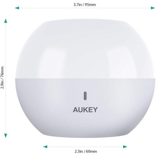  [아마존 핫딜]  [아마존핫딜]AUKEY Night Light, Rechargeable Bedside Lamp with RGB Color-Changing & Dimmable Bedroom Light, IP65 Water-Resistance & Drop-Resistance, Touch Control Table Lamp for Reading, Sleepi