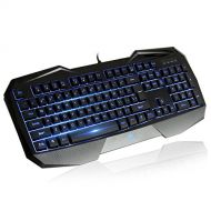AULA Catalyst Gaming Keyboard, Ergonomic Keyboard Multimedia keys, Swappable Gaming keys, Computer Keyboard