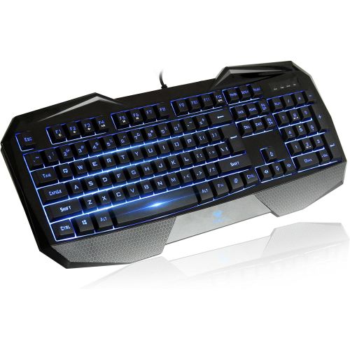  AULA Catalyst Gaming Keyboard, Ergonomic Keyboard Multimedia keys, Swappable Gaming keys, Computer Keyboard