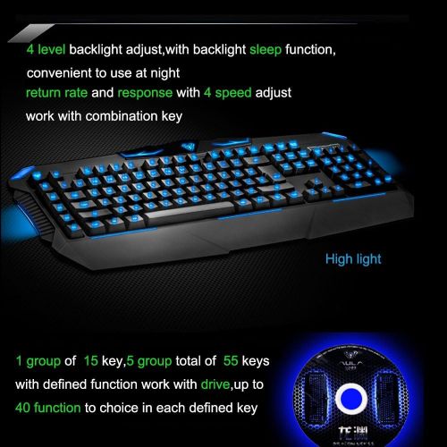  AULA Aula Wired Gaming Keyboard (Dragon Abyss SI-863)