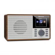 auna IR-160 Internet Radio - Radio Alarm, Digital Radio, WLAN, MP3/WMA-compatible USB Port, AUX, Alarm Clock, Music Streaming via UPnP, 2.8 TFT Color Display, Retro Look, Remote Co