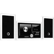 [아마존베스트]auna Stereosonic Microsystem, Stereo System, Micro System, 2 x 10 Watts RMS Stereo Speakers, Front-Loading CD Player, FM Tuner, Bluetooth, USB Port, Incl. Remote Control, Black: Ho