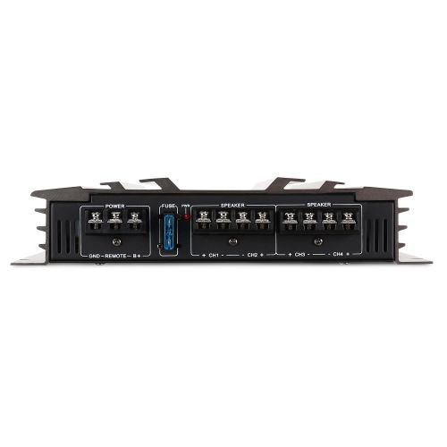  [아마존베스트]-Service-Informationen auna AB-450 Car Power Amplifier 4-Channel Amplifier Car HiFi Amplifier (2400 Watt Max, Adjustable Low Pass Filter, Racing Design, Bridgeable, 20 Hz - 20 kHz Frequency) Grey/Silver