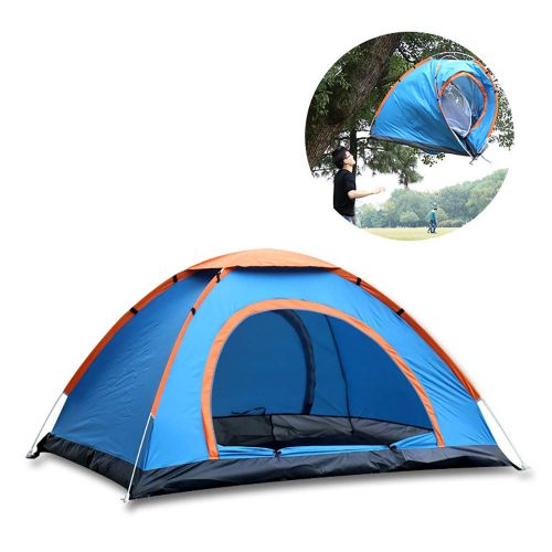  AUNLPB Camping Tent, Night Cat Camping Tent 3-4 Person Easy Instant Pop Up Tent Automatic Hydraulic Double Layer,Carrying Bag Included for Easy Transport