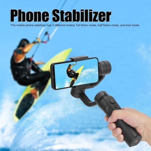  AUNMAS 3-Axis Multifunction Handheld Phone Stabilizer 3 Modes Gimbal Stabilizer USB Selfie Stick with Tripod USB Cable