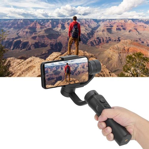  AUNMAS 3-Axis Multifunction Handheld Phone Stabilizer 3 Modes Gimbal Stabilizer USB Selfie Stick with Tripod USB Cable