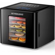 AUODGDNT Food Dehydrator Machine-LED Touch Adjustable Digital Timer and Temperature Display Control with 6 Stainless Steel Trays and Recipe,Dryer Machine for Jerky,Meat,Beef,Fruit,Vegetable