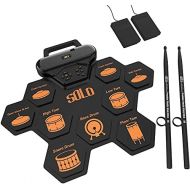 [아마존베스트]Solo Electronic drum, portable rechargeable electronic drum, suitable gifts for children.