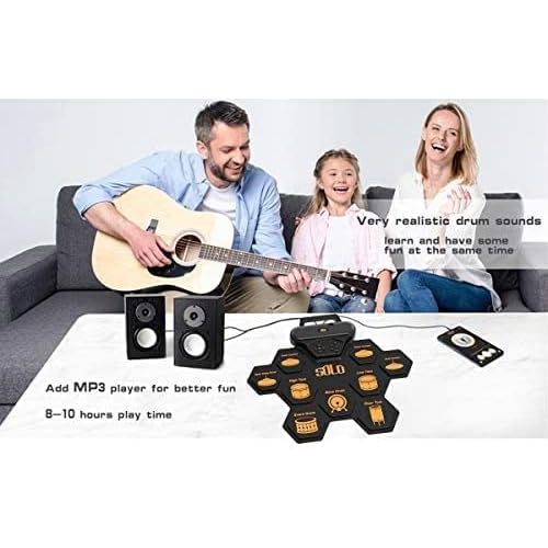  [아마존베스트]Solo Electronic drum, portable rechargeable electronic drum, suitable gifts for children.