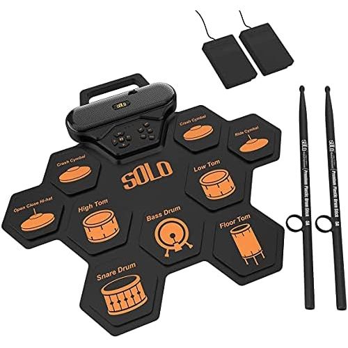  [아마존베스트]Solo Electronic drum, portable rechargeable electronic drum, suitable gifts for children.