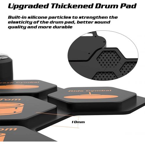  [아마존베스트]Solo Electronic drum, portable rechargeable electronic drum, suitable gifts for children.