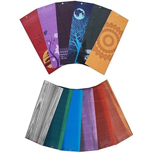  Aurorae Printed Extra Thick 5mm and 72 Long Premium Eco Safe Yoga Mat with Non Slip Rosin