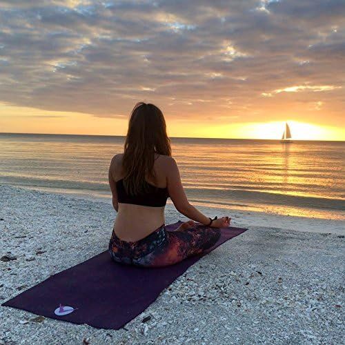  Aurorae Printed Extra Thick 5mm and 72 Long Premium Eco Safe Yoga Mat with Non Slip Rosin