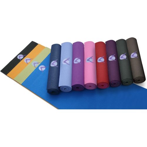  Aurorae Printed Extra Thick 5mm and 72 Long Premium Eco Safe Yoga Mat with Non Slip Rosin