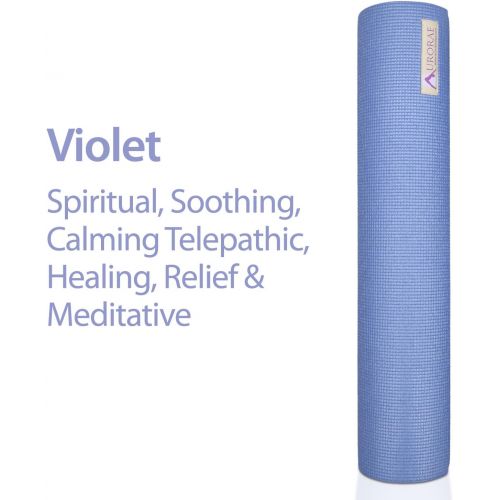  Aurorae Printed Extra Thick 5mm and 72 Long Premium Eco Safe Yoga Mat with Non Slip Rosin