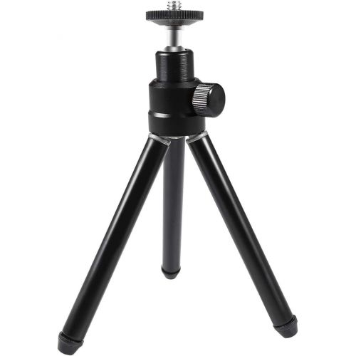  Portable and Extendable Webcam Tripod, AUSDOM Lightweight Mini Aluminum Tripod with 1/4 Mounting Screw for Webcams, GoProdevices, Small Digital Dameras (not DSLRs)