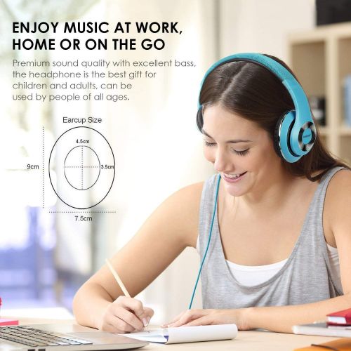  [아마존베스트]AUSDOM F01 Lightweght wired Over-Ear HD stereo headset sports music headphone Mic professional notebook with a microphone headset computer game,Soft leather ear cups,Stereo Gaming