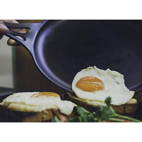  SOLIDTEKNICS AUS-ION Skillet, 7 (18cm), Smooth Finish, 100% Made in Sydney, 3mm Australian Iron, Professional Grade Cookware