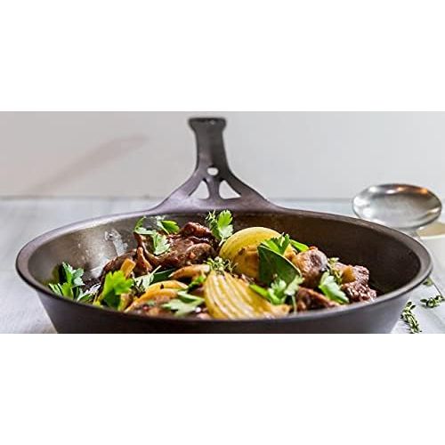  SOLIDTEKNICS AUS-ION Skillet, 7 (18cm), Smooth Finish, 100% Made in Sydney, 3mm Australian Iron, Professional Grade Cookware