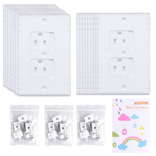  [아마존베스트]AUSTOR 16 Pack Electric Outlet Covers Wall Socket