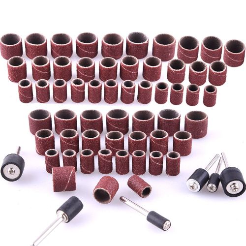  [아마존베스트]AUSTOR 384 Pieces Drum Sander Set Including 360 Pieces Nail Sanding Band Sleeves and 24 Pieces Drum Mandrels for Dremel Rotary Tool