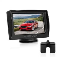 AUTO-VOX Auto-Vox M1 4.3” TFT LCD Backup Camera Kit Parking Assistance System with Night Vision, Easy Installation HD Rear View Back Up Monitor Waterproof License Plate Reverse Camera for T