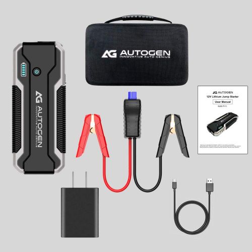  AUTOGEN Car Jump Starter 30000mAh For Up To 10.0L Gas & 8.5L Diesel, 12V Portable Jumper Pack for Heavy Duty. Large Power Pack with Quick Charge 3.0