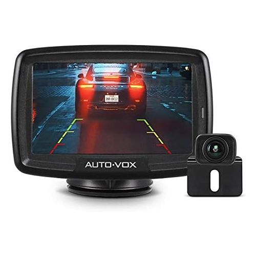  AUTO-VOX CS-2 Wireless Backup Camera Kit with Stable Digital Signal, 4.3’’ Monitor & Rear View Camera for Truck, Van, Camping Car, SUV