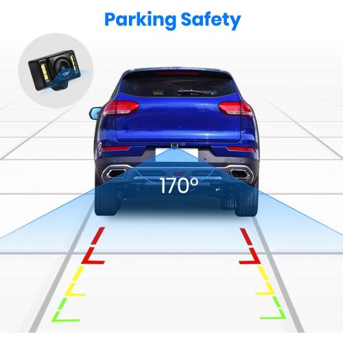  [아마존베스트]AUTO-VOX T1400 Upgrade Wireless Backup Camera Kit, Easy Installation with No Wiring, No Interference, OEM Look with IP 68 Waterproof Super Night Vision Rear View Camera