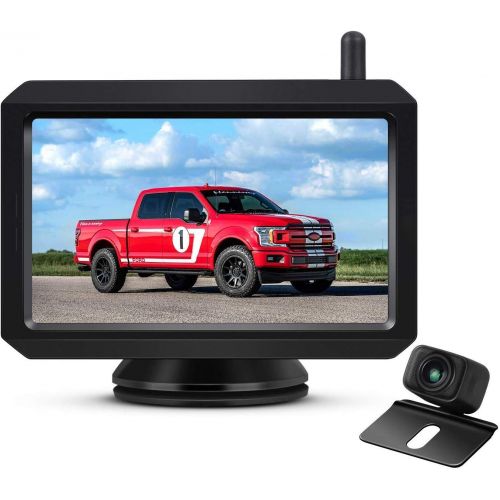  [아마존베스트]Upgrade 720P Digital Wireless Backup Camera,2 Cameras Channel Support, AUTO VOX W7PRO 5 TFT Monitors and IP68 Waterproof Wireless Rear View Camera for Car,Trucks,Trailer