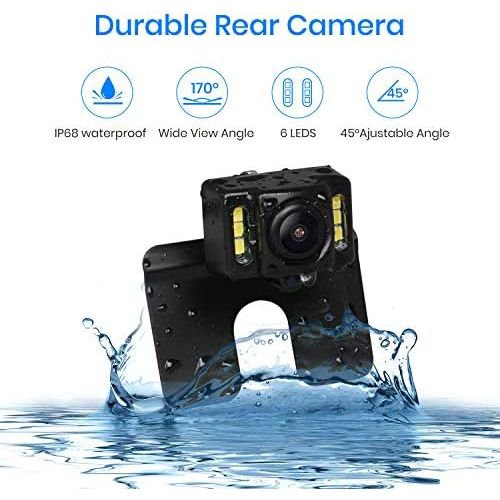  AUTO VOX M1 Reversing Camera with Monitor, IP68 Waterproof Car Camera for Parking, Parking Assistance Reversing Aid with Stable Signal Transmission, 4.3 Inch TFT LCD Rear View Scre