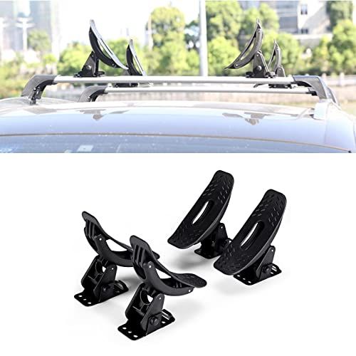  AUXMART Kayak Roof Racks Universal Saddles Kayak Carrier Mount Roof Top Mounted on Roof Racks for Canoe Boat Paddle Board Surfboard Car SUV Crossbar