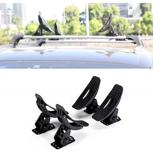  AUXMART Kayak Roof Racks Universal Saddles Kayak Carrier Mount Roof Top Mounted on Roof Racks for Canoe Boat Paddle Board Surfboard Car SUV Crossbar