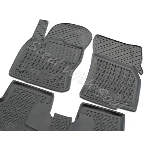  AV-G Fully Tailored Rubber | Set of 5 Car Floor Mats Carpet for Skoda KAROQ 20182020