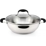 [아마존베스트]AVACRAFT 18/10 Stainless Steel Everyday Pan, Stir Fry Pan with Five-Ply Base, Chef’s Pan with Glass Lid, Multipurpose Stewpot Skillet, Saute Pan, Casserole in Pots and Pans (11 inc