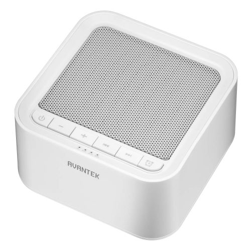  White Noise Machine, AVANTEK Sound Machine for Sleeping, 20 Non-Looping Soothing Sounds with High Quality Speaker & Memory Function, 30 Levels of Volume and 7 Timer Settings