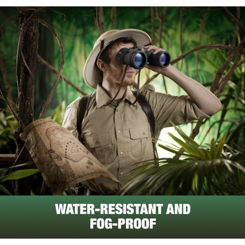  AVANTEK Binoculars for Adults 10 x 50, Powerful Full-Size Binoculars with HD BAK-4 Prisms, Fully Multi-Coated Lens for Stargazing Bird Watching with Carrying Case Strap Lens Caps