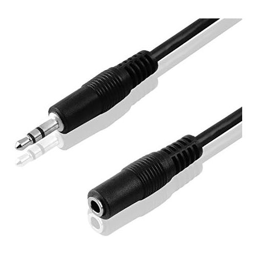  [아마존베스트]AVE-A Audio-Zubehoer Best Plug 5m stereo audio extension aux in out cable 3.5mm male to 3.5mm Female Jack/Black
