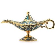 AVESON Classic Vintage Aladdin Magic Genie Costume Lamp Home Table Decoration & Gift, Golden Blue